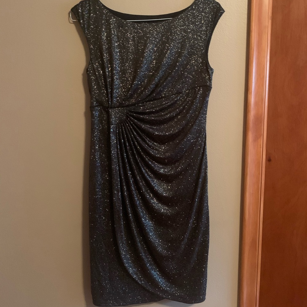 Black and gold dress